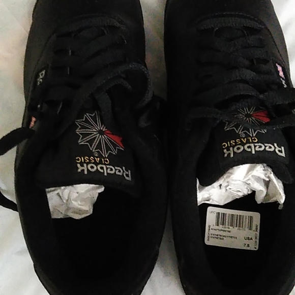 Reebok Women's Princess Black Size 7.5 Wide - Picture 5 of 7